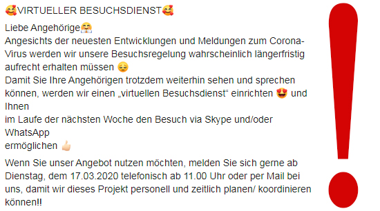 Virtueller Besuchsdienst